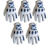 Lot de 5 gants de golf 100 % cuir Cabretta Scotland Lgo (taille L, gauche)