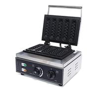 Lot de 5 gaufres électriques avec manche pour chien - 1500 W - Électrique - Anti-adhésif - Avec minuterie