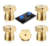 Lot de 5 Gicleur Gaz Butane,Injecteur de Gaz Bouteille Kit de Conversion, Bouteille Gicleur Brûleur 0,5/0,7/0,87/1,02,Butane pour Buses et Injecteurs pour Bruleur Gaziniere