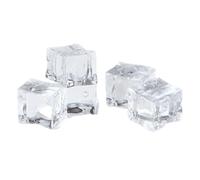 Lot de 5 glaçons artificiels pour décoration de table et accessoires de | Glaçons en acrylique transparent pour affichage publicitaire, création de contenu sur les réseaux sociaux et cocktail de