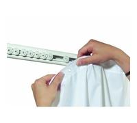 Lot de 5 glisseurs pour rail SUPRISE Spirella - Blanc