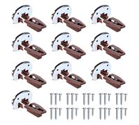 Lot de 5 glissières de tiroir durables avec dos en métal et vis, guides et glissières pour systèmes de table de nuit, pièces de réparation pour tiroirs de commode et table de chevet