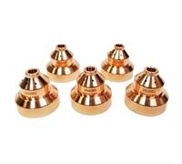 Lot de 5 gobelets boucliers plasma 120930 pour torche 1250, buse en cuivre avec installation lisse et sans bavures consommables de rechange pour professionnels du travail des métaux