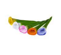 Lot de 5 gobelets en forme d'abeille pour le jardin, pour pollinisateurs assoiffés, station d'eau pour insectes dans la cour, balcon, décoration de vase à fleurs (Pétunia, 5)