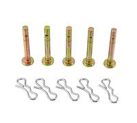 Lot de 5 goupilles de cisaillement et goupilles pour souffleuse à neige MTD 738-04155 CUB & Troy-bilt Longueur 4,9 cm