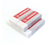 Lot de 5 grandes gommes blanches Stabilo Legacy - En plastique, caoutchouc