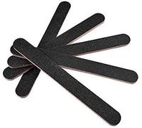 Lot de 5 grandes limes à ongles professionnelles en émeri Grain 100 Fabrication créative et exquise Noir