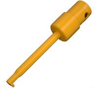 Lot de 5 grands crochets de test de soudage avec trou latéral de fil de 4 mm pour connexion plaquée cuivre et or, matériau ABS et cuivre, large ouverture de crochet pour des mesures précises