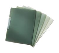 Lot de 5 grands dossiers avec pince rotative pour 40 feuilles 30,5 x 45,7 cm Transparent résistant à l'eau