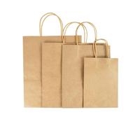 Lot de 5 grands sacs cadeaux en papier kraft pour légumes, fruits, bonbons, cadeaux d'anniversaire, de mariage, fournitures de rangement pour la maison d'invités (vert A)