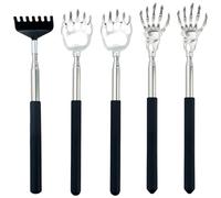Lot de 5 gratte-dos télescopiques extensibles, main gratte-dos pour tête et dos