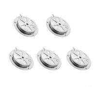 Lot de 5 grilles d'aération en acier inoxydable pour barbecue - Pièces de rechange pour une performance optimale