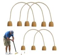 Lot de 5 guichets pour croquet d'intérieur 18 x 15 cm | Jeu de croquet doux pour jeux de pelouse en plein air pour adolescent et famille