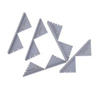 Lot de 5 guides d'angle pour finition de documents Gris | Alignement du papier, résultats de coupe soignés