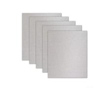 Lot de 5 guides d'ondes de mica de rechange pour réparation de four à micro-ondes, feuille isolante résistante à la chaleur 150 x 120 mm 0,4 mm d'épaisseur, convient pour les appareils ménagers