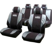 Lot de 5 housses avant arriere 2/3 1/3 et appuie tete - WRC - universelles - Fixation simple -Compatible Airbag