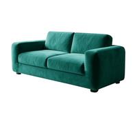 Lot de 5 housses de canapé Chesterfield en velours extensible avec coussin et repose-pieds, protection élégante pour meubles de chiens Bleu sarcelle