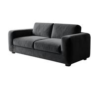 Lot de 5 housses de canapé Chesterfield en velours extensible de qualité supérieure avec coussin et protection de repose-pieds, housse de meubles grise adaptée aux animaux domestiques