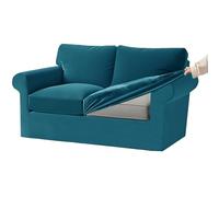 Lot de 5 housses de canapé extensibles en velours avec coussins d'assise et dossiers séparés, élastiques pour canapés 1/2/3/4 places - Protection durable et élégante - Bleu sarcelle