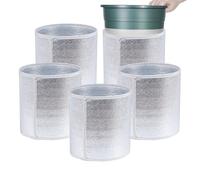 Lot de 5 housses de protection pour pots de - Protection contre le gel - Imperméable et coupe-vent - Pour fleurs - Protection contre le gel en hiver - Pour jardin, cour, balcon, extérieur