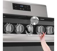 Lot de 5 housses de sécurité pour boutons de cuisinière à gaz pour la sécurité des enfants, résistantes à la chaleur, vue claire, installation facile, verrous de four à gaz pour bébé, tout-petit