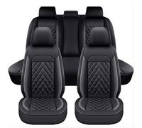 Lot de 5 housses de siège de voiture pour Fiat Bravo (2000-2014), housses de siège avant et arrière avec design de poche Côtés élastiques Installation facile, B Black Grey