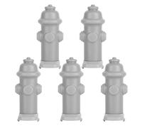 Lot de 5 hydratants de feu factice pour chiens - Pour faire pipi - Aide à l'entraînement - Accessoire réaliste pour chien - Décoration de jardin pour chiots - Avec fonction pelouse et espace de vie