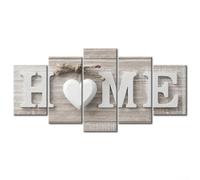 Lot de 5 impressions sur toile moderne - 100 cm x 50 cm - Impression d'art contemporain sans cadre pour décoration d'intérieur, imperméable et résistante à la décoloration