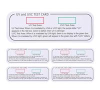 Lot de 5 indicateurs de test UV réutilisables - Affichage LED - Pochettes de cartes - Capteur - solaire - Testeur de bande lumineuse - Indicateur de bande de test UV