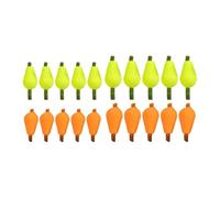 Lot de 5 indicateurs flottants en forme de goutte pour la pêche à la mouche pour un contrôle facile de la profondeur et une pêche efficace à la truite (petite jaune)