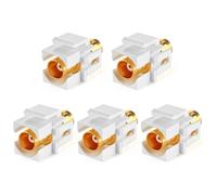 Lot de 5 inserts BNC Keystone pour câbles BNC, prise murale, insert BNC, adaptateur F/F SDI Keystone avec prise TV
