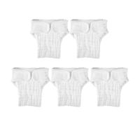 Lot de 5 Inserts de Couche Lavables en Coton pour Bébé, Blanc | Réutilisable et Lavable, Usage Quotidien ou Pendant le Sommeil, Taille M, pour Poupon, Tissu Souple