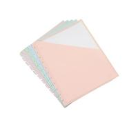 Lot de 5 intercalaires à 11 trous avec papier de recharge perforé à 3 trous pour classeurs, cahiers, intercalaires à 11 trous avec poche, papier de notes de réunion