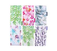 Lot de 5 intercalaires A5/A6 avec 6 trous, en PVC pour classeur et carnet de notes (A6)