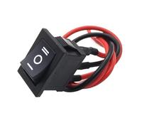 Lot de 5 interrupteurs à bascule 12 V 20 A 2 broches SPST, petit interrupteur à bascule KCD1, circuit de 20 cm, noir(Spuare ON OFF ON,20pcs)