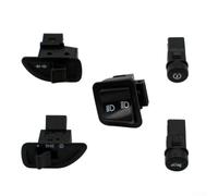 Lot de 5 interrupteurs à bascule pour scooter Piaggio SPST On Off 2 broches pré-câblées 12 V pour klaxon Contrôle de la lumière 20 mm Montage sur panneau Noir
