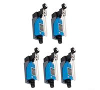 Lot de 5 interrupteurs de fin de course à levier de type momentané CA 250 V 5 A pour équipements d'automatisation CNC et machines industrielles