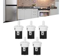 Lot de 5 Interrupteurs D'éclairage de Porte de Réfrigérateur, Interrupteur de Réfrigérateur Normalement Fermé à Ouverture Momentanée 2 Broches, PBS-35 3 A 250 V AC