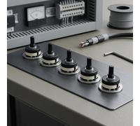 Lot de 5 interrupteurs rotatifs RS26 12 positions pour électronique - Commutateur de changement de vitesse réglable, tige de 6 mm, montage PCB (3 barres obliques et 4 niveaux)