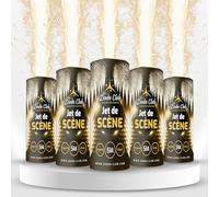 Lot de 5 Jets de Scène 5 Mètres/60 Secondes Couleur Or- Sans déclencheurs -Jet de scène Artifice d'Ixterieur à Étincelles Froides pour Mariage - Zenda Club® Categorie F1