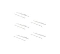 Lot de 5 jeux de coulisses de tiroir T30, fermeture à glissière, longueur 400mm, coulisse à sortie partielle, Acier, Blanc