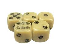 Lot de 5 jeux de rôle à coins ronds opaques en acrylique 16 mm pour jeux de rôle RPG DND