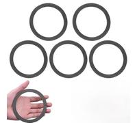 Lot de 5 joints d'étanchéité en caoutchouc pour panier de cuisine de 8,9 cm - Rondelle grise pour anneau de rechange pour arrêter les fuites - Compatible avec les appareils de plomberie standard (11