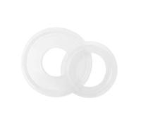 Lot de 5 joints d'étanchéité en silicone haute transparence, trois clips, avec anneau, disponibles en tailles 1,5", 2", 2,5", 3" et 3,5" "4".(159mmx183mm)