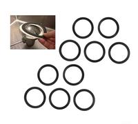 Lot de 5 joints d'évier de rechange en caoutchouc pour élimination des ordures 80032 pour FLGSeal Noir Conçu pour système de drainage inSinkErator Prévention des fuites