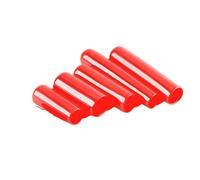 Lot de 5 joints en caoutchouc - Gaine filetée - Manchon en silicone - Embouts de câble - Couvercle extérieur - Bouchon anti-poussière - Tuyau en silicone PVC (rouge, 16 mm)
