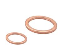 Lot de 5 joints toriques en cuivre pur massif for bouchons d'huile, rondelles M5-M24, entretoises(M12x18x1.5)