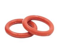 Lot de 5 joints toriques en silicone rouge, épaisseur 2,4 mm, joint torique caoutchouc(22x17.2x2.4mm)