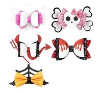 Lot de 5 jolies pinces à cheveux sur le thème d ' Halloween Collection de pinces à cheveux pour fête d ' Halloween Épingles d ' araignées de citrouille pour Barrettes de citrouille à