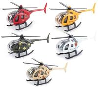 Lot de 5 Jouets d'hélicoptère pour Enfants,Modèle d'avion en Métal, Miniature Modèle d'avion Simulation Réalistes, Adaptés pour la Collection et la Décoration pour Garçons de 3 Ans et Plus(A)